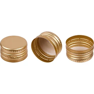 Schraubverschlüsse für Flaschen Ø 28/18 – gold – 100 Stück