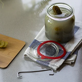 Set: Federklammern + Gummiringe WECK Ø110 mm – 10 Stück – photo 4