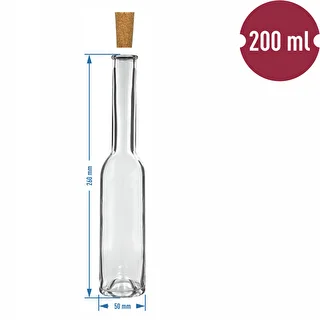Likörflasche 200 ml, 6 Stk. + 6 Korken 23/18 – photo 7