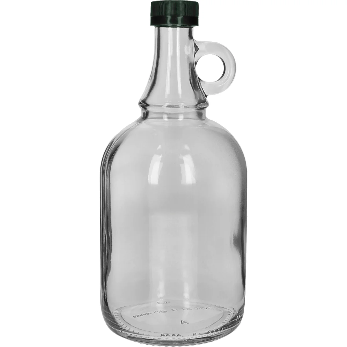 Gallone-Flasche 1 l mit Schraubverschluss, ohne Geflecht