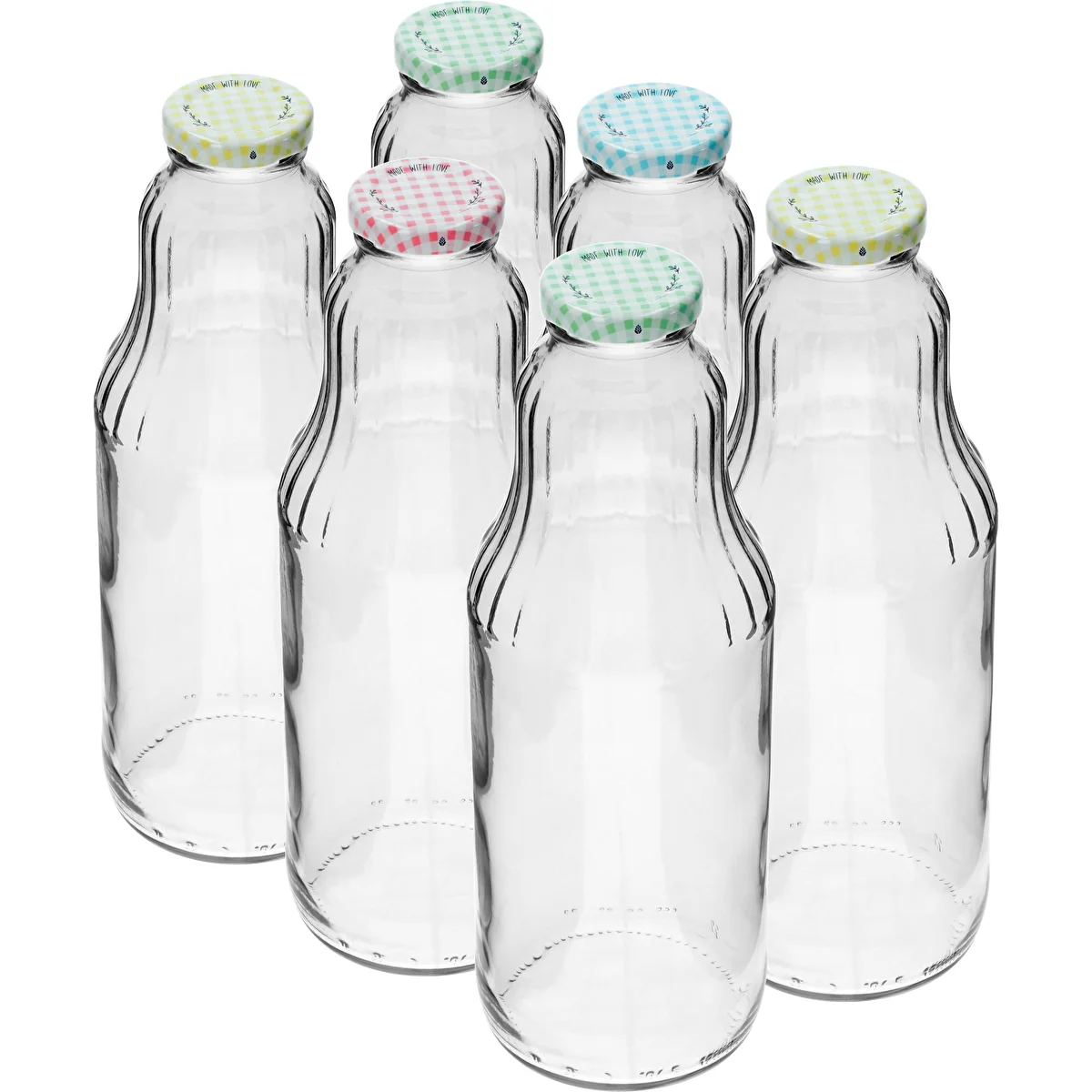 Saftflasche 1 L mit Twist-Off-Deckel – Ø 43 mm