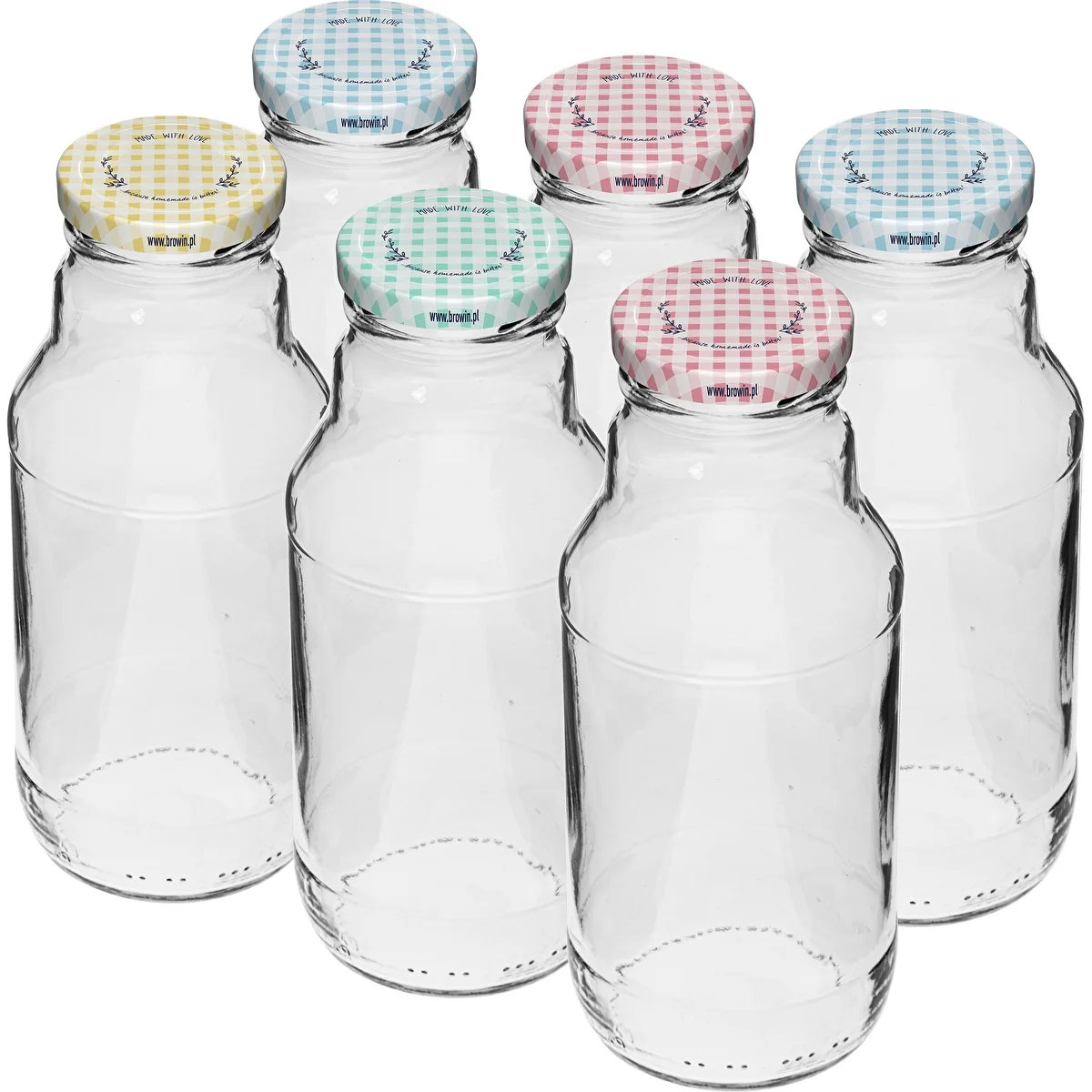 Saftflasche 330 ml mit Twist-Off-Deckel Ø 43 mm – 6 Stück