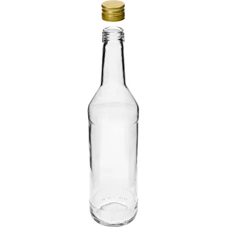 500-ml-Vodkaflasche, gerade Form, mit Schraubverschlüssen – 8 Stück – photo 5