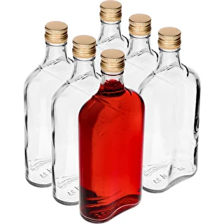 Flachmannflasche 500 ml mit Schraubverschluss, 6 Stück – photo 8