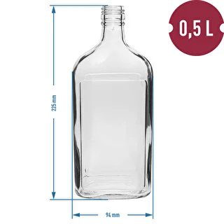 Flachmannflasche 500 ml mit Schraubverschluss, 6 Stück – photo 11