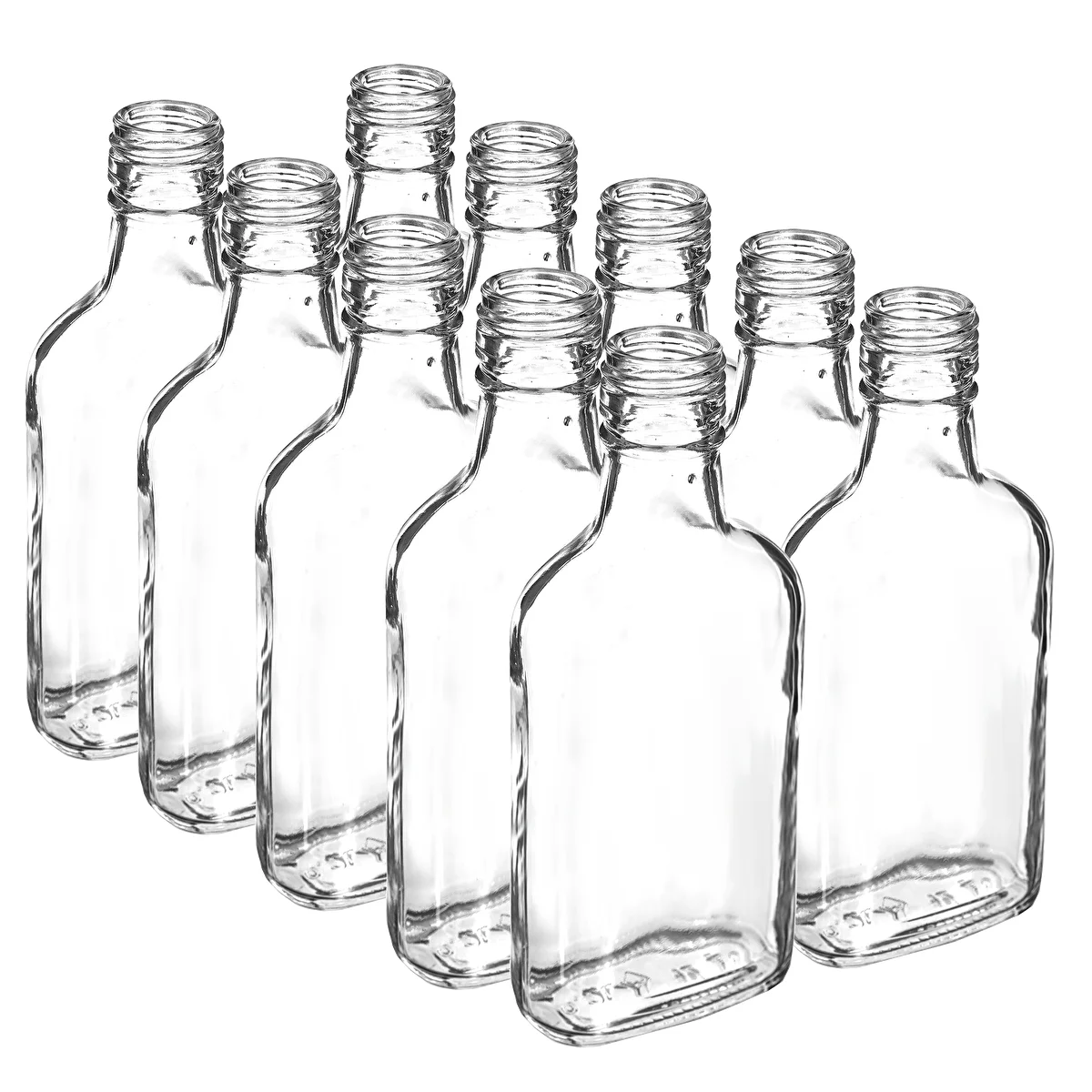 Likörflasche (Flachmann) 200 ml – 10 Stück