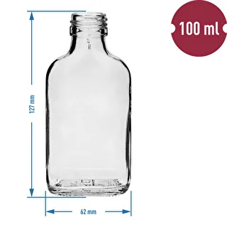 Flachmannflasche für Liköre 100 ml – 10er-Set – photo 4