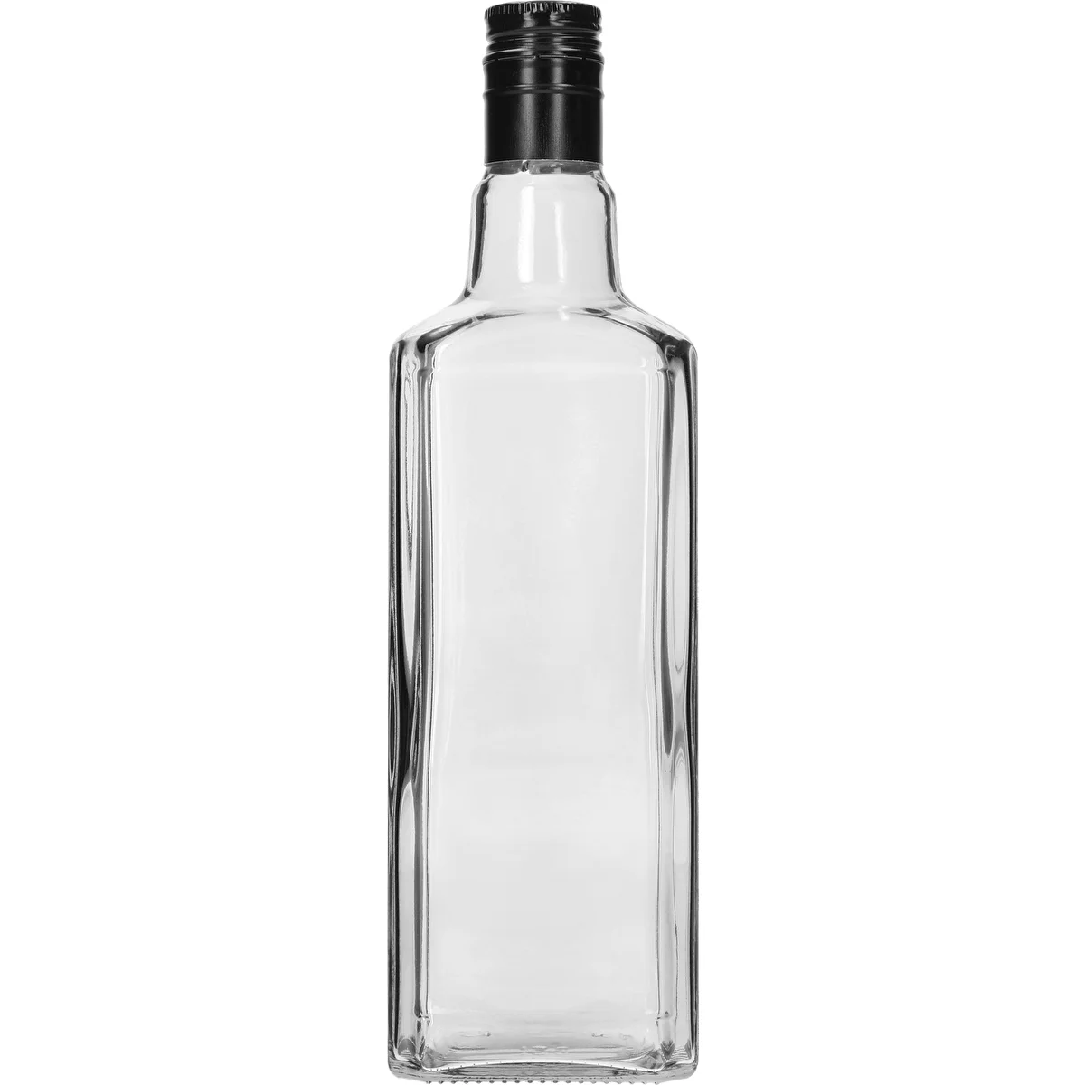 Dekorflasche TYNKTURA 0,5 L, mit langem schwarzem Schraubverschluss Ø 28 mm, 1 Stk.