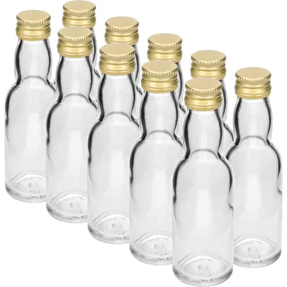 Fläschchen „Maluch” mit goldenem Schraubverschluss, 40 ml, 10 Stück