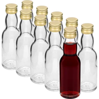 Fläschchen „Maluch” mit goldenem Schraubverschluss, 40 ml, 10 Stück – photo 2