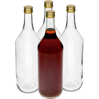 1 L Monopolflasche mit Schraubverschluss fi28 - 4 Stück – photo 2
