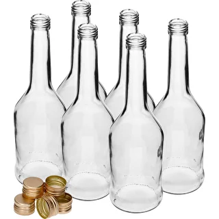 Glasflasche Napoleon 500 ml mit Schraubverschluss Ø 28 mm (fi28), 6 Stück – photo 3