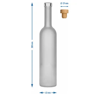 Flasche „Mrożona” 0,5 L mit Korken, 1 Stk. – photo 5