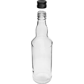 6er-Set 500-ml-Wodkaflaschen mit schwarzem Schraubverschluss – photo 4