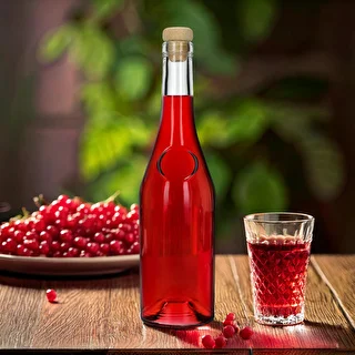 Herbowa-Flasche 500 ml mit Pilzkorken, 1 Stück – photo 9