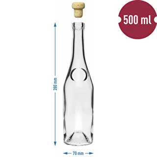 Herbowa-Flasche 500 ml mit Pilzkorken, 1 Stück – photo 6
