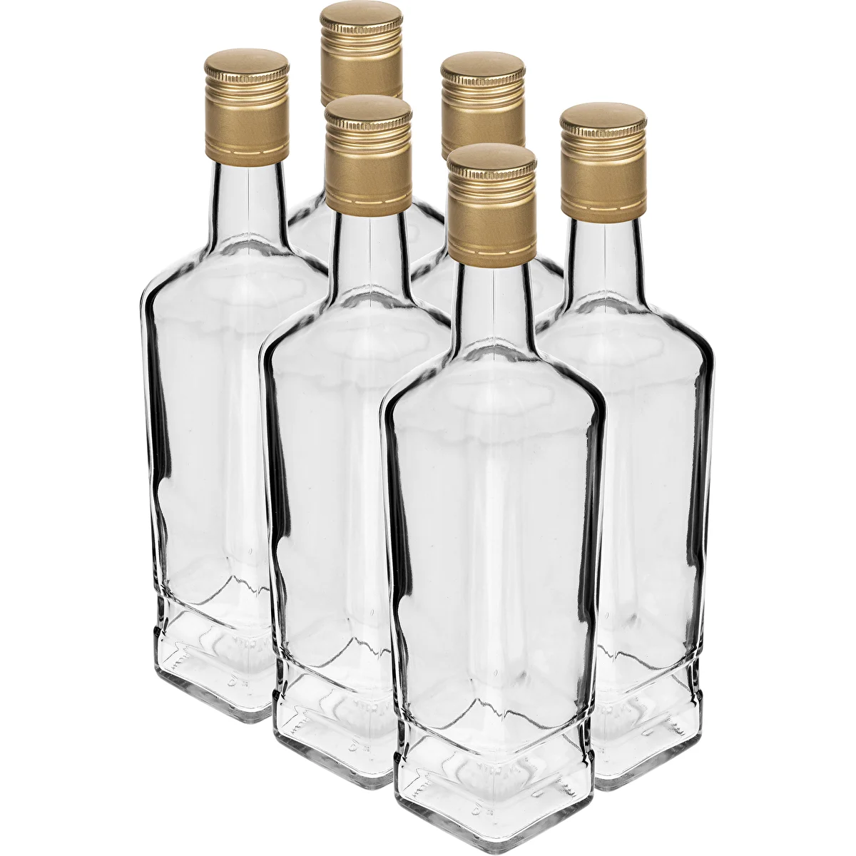 Flasche Pryncypalna 500 ml mit Schraubverschluss, 6 Stück