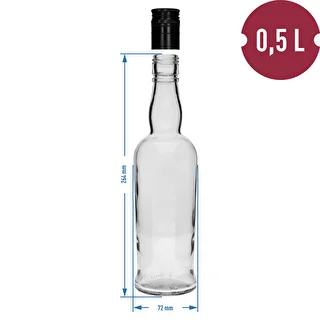 Kapitänsflasche 500 ml mit Schraubverschluss, 1 Stück – photo 4