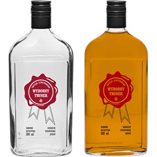500-ml-Flasche mit Schraubverschluss, Aufdruck „Wyborny Trunek“, 1 Stück – photo 4