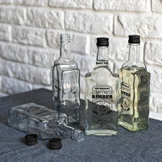 Klasztorna-Flasche 500 ml mit Schraubverschluss, Aufdruck „Bimber“, 1 Stück – photo 6