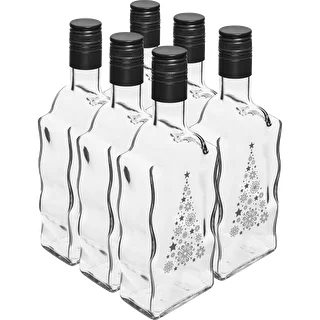 Klosterflasche 500 ml mit Schraubverschluss, Aufdruck „Weihnachtsbaum“, 1 Stück – photo 4