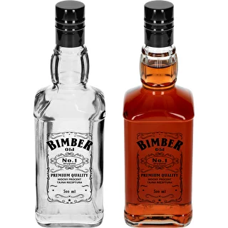 Daniels-Flasche 500 ml mit Schraubverschluss, Aufdruck „Bimber OLD“, 1 Stück – photo 3
