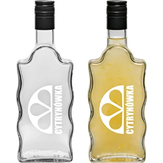 Klasztorna-Flasche 500 ml mit Schraubverschluss und Aufdruck „Cytrynówka“, Motiv 2 – photo 3