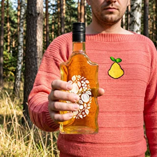 Flasche Klasztorna 500 ml mit Schraubverschluss und Aufdruck „Früchte“, Motiv 1 – photo 8