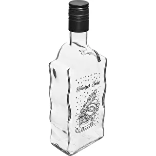 Klasztorna-Flasche 500 ml mit Schraubverschluss, Aufdruck „Weihnachtsmann“, 1 St. – photo 1