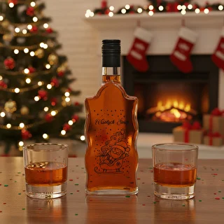 Klasztorna-Flasche 500 ml mit Schraubverschluss, Aufdruck „Weihnachtsmann“, 1 St. – photo 6