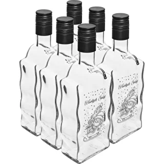 Klasztorna-Flasche 500 ml mit Schraubverschluss, Aufdruck „Weihnachtsmann“, 1 St. – photo 4