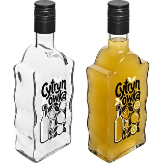Klasztorna-Flasche 500 ml mit Schraubverschluss und Aufdruck „Cytrynówka“, Design 1 – photo 4