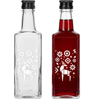 Flasche Receptura, 250 ml mit Schraubverschluss – Weihnachtsrentier – photo 2