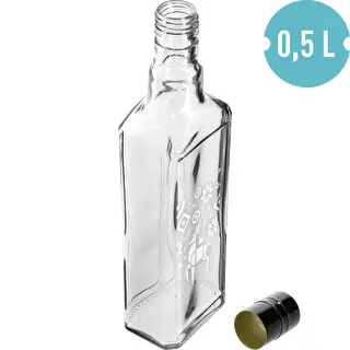 Tynktura-Flasche, 500 ml mit Schraubverschluss – Weihnachtsrentier – photo 4