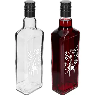 Tynktura-Flasche, 500 ml mit Schraubverschluss – Weihnachtsrentier – photo 3