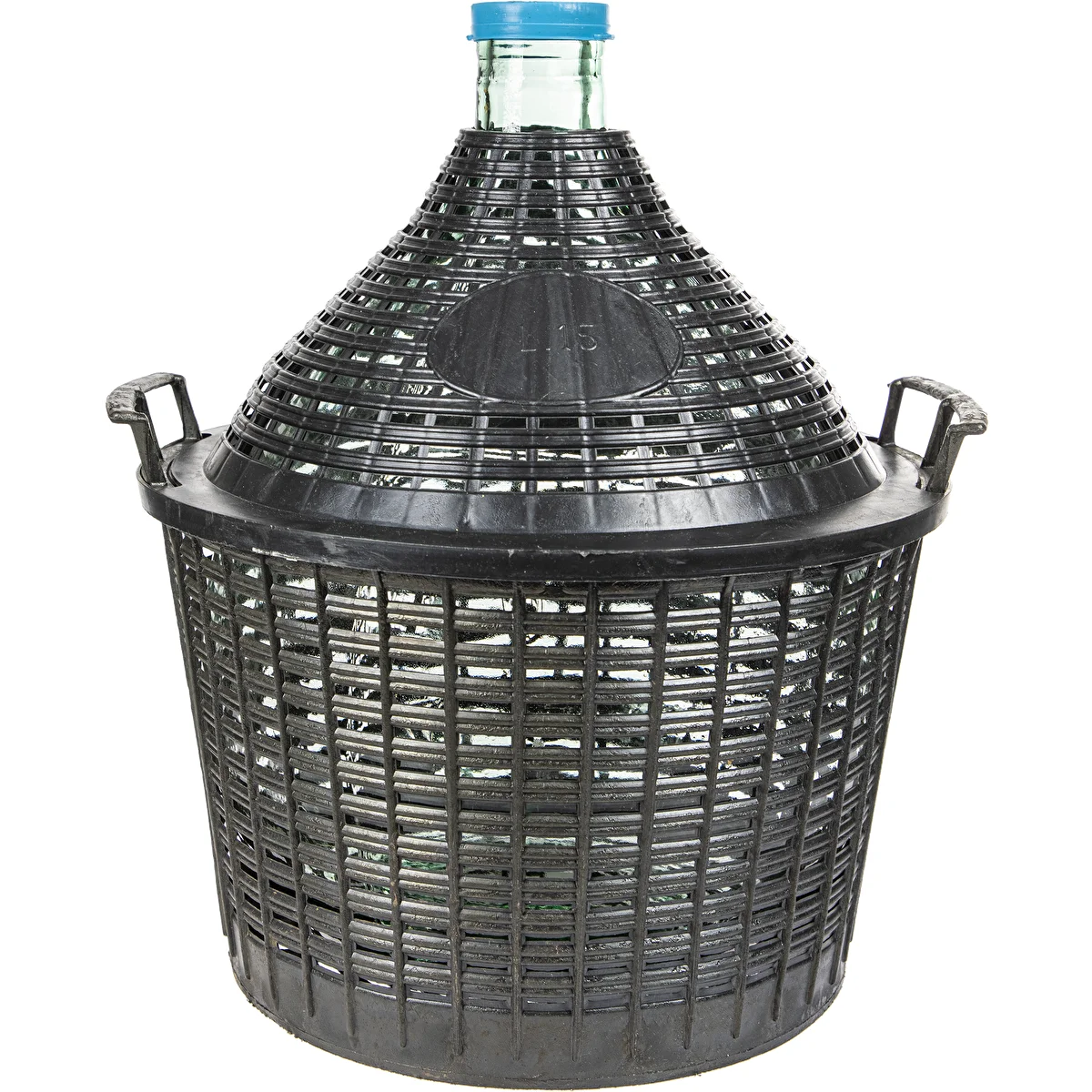 Gärballon 15 L im Kunststoffkorb