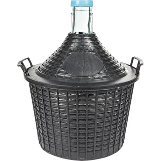 Gärballon 10 L im Kunststoffkorb