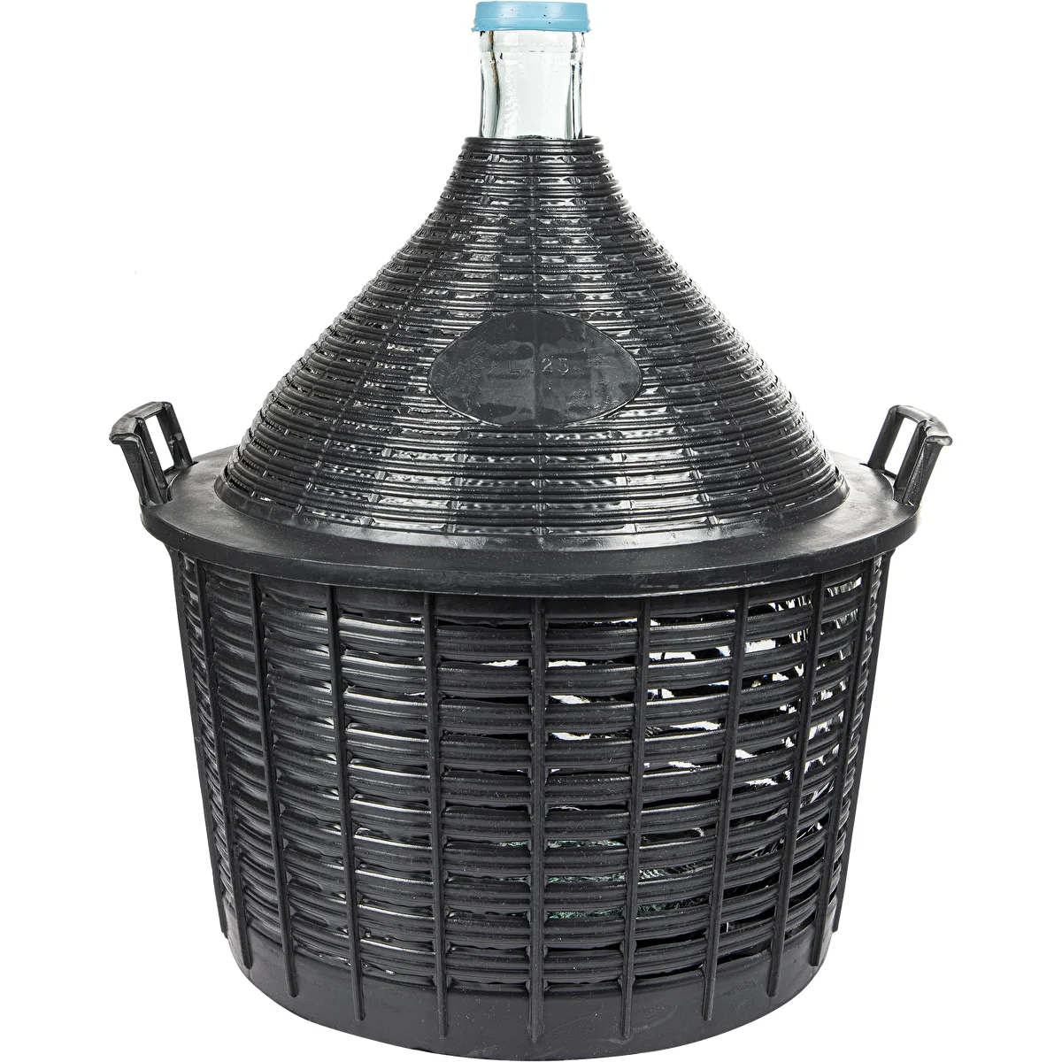 Gärballon 25 L im Kunststoffkorb