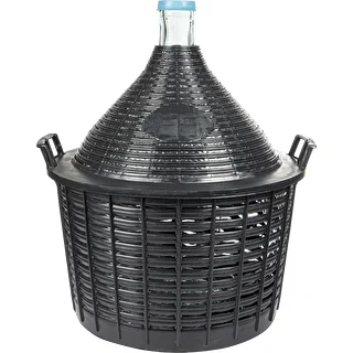 Gärballon 25 L im Kunststoffkorb