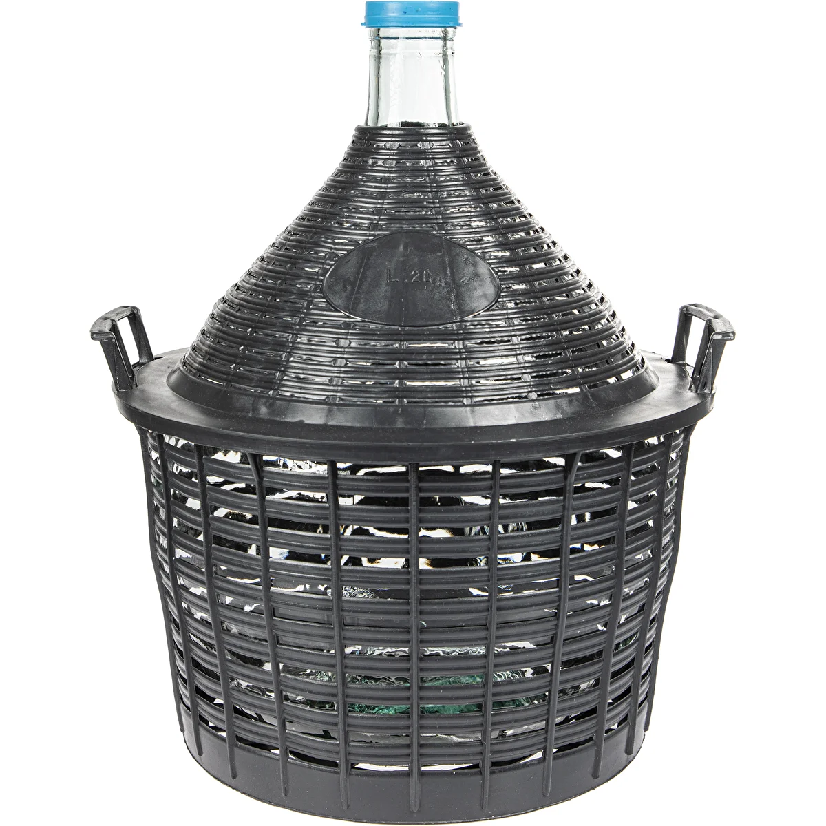 Gärballon für Wein 20 L im Kunststoffkorb