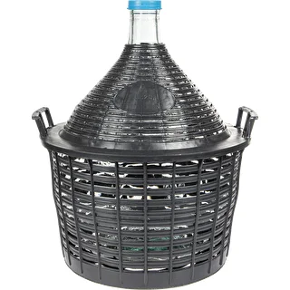 Gärballon für Wein 20 L im Kunststoffkorb