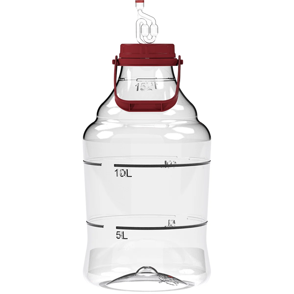 Leichter, bruchsicherer Weinballon mit Griff, 15 L