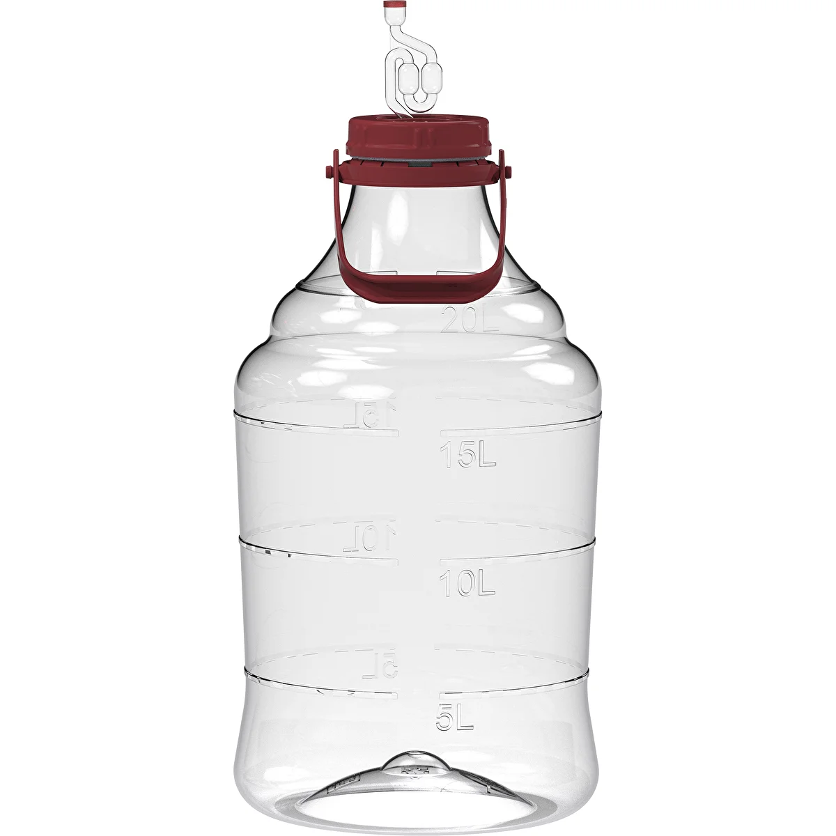 Leichter, unzerbrechlicher Weinballon mit Griff, 20 L