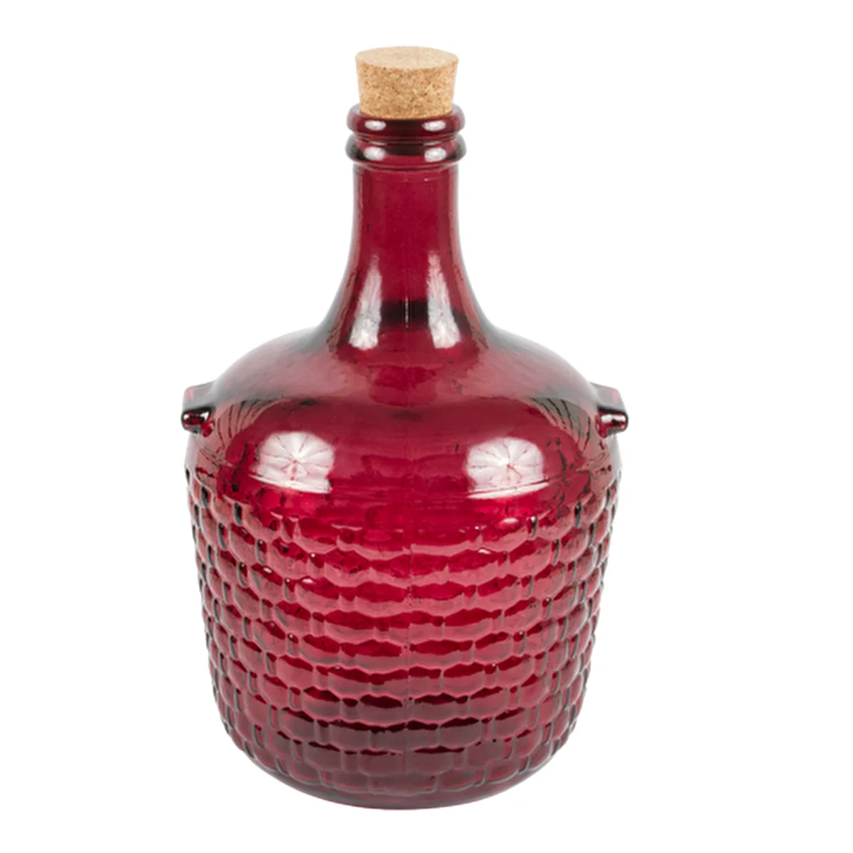 Dekoratives Glass-Gallon, 4 L - himbeerrot