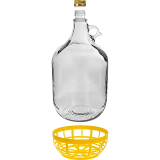 Glasballon Dame 5 L - Plastikkorb, mit Schraubverschluss – photo 2