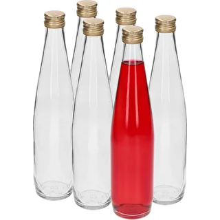 Clubflasche 500 ml mit goldenem Schraubverschluss, 6er-Set – photo 3