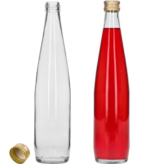 Clubflasche 500 ml mit goldenem Schraubverschluss, 6er-Set – photo 4