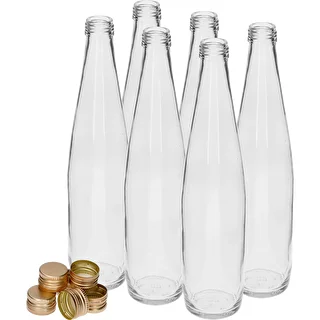 Clubflasche 500 ml mit goldenem Schraubverschluss, 6er-Set – photo 2