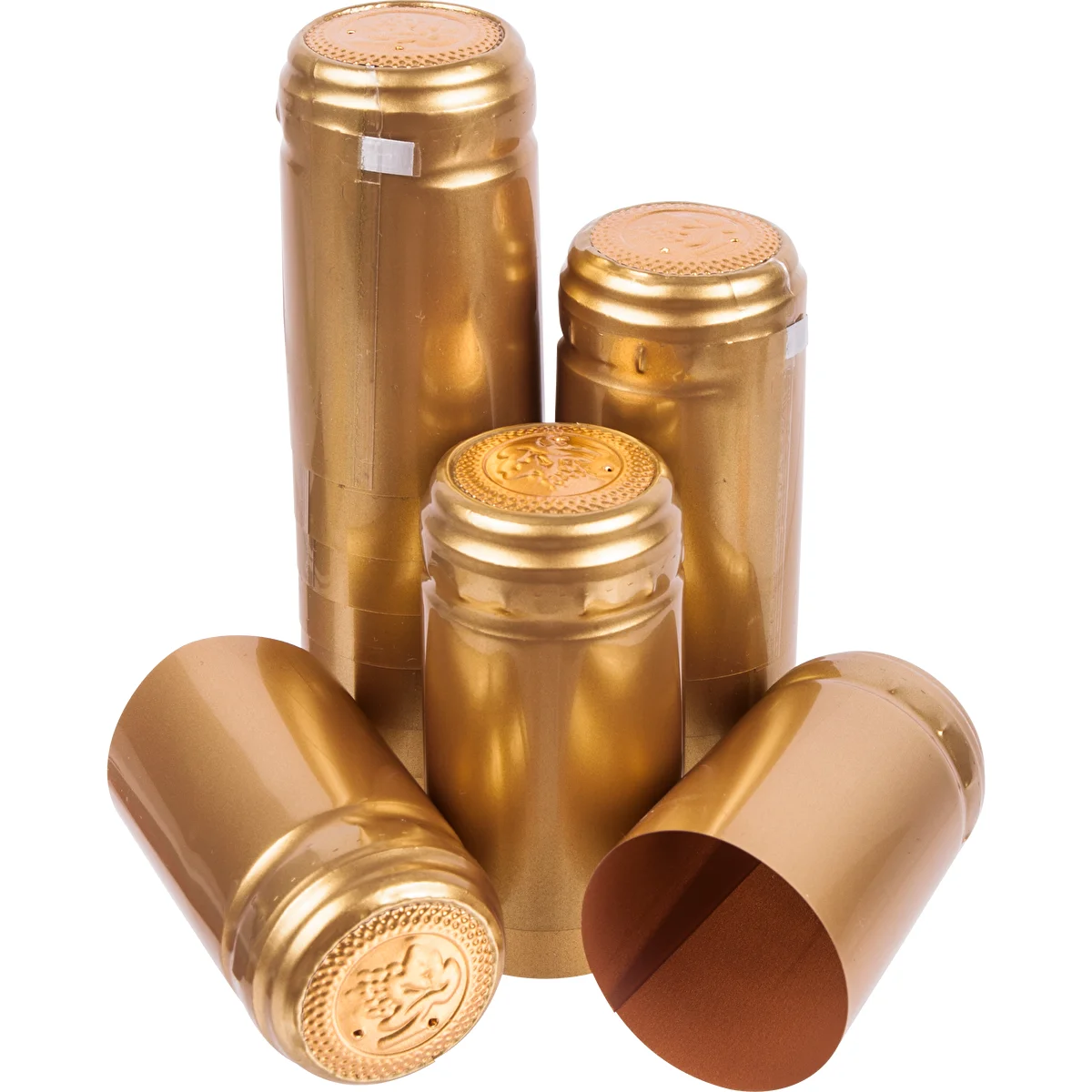Schrumpfkapseln mit Perforation, gold, Ø 31 mm, 100 St.