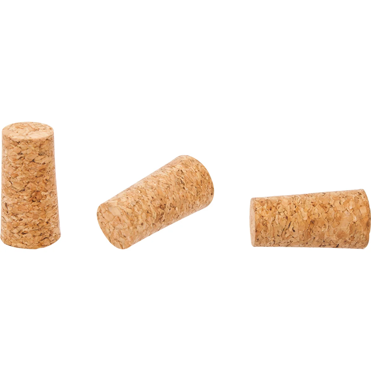 Konischer Korkstopfen Ø 16/21 mm – agglomerierter Naturkork – 100 Stück